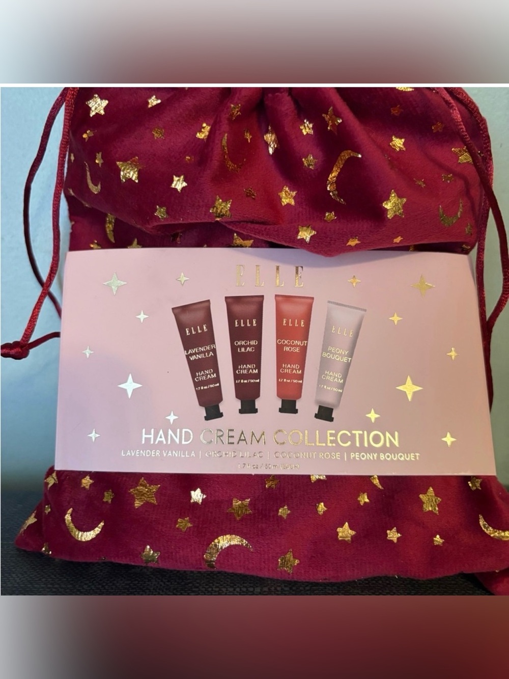 Elle Hand Cream Collection gift set of 4 hand creams